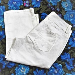 New Apt. 9 Summer White Stretch Denim Capri Pants size 8